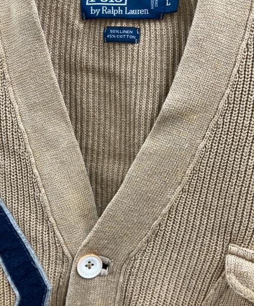 POLO RALPH LAUREN（ポロ・ラルフローレン）POLO RALPH LAUREN (ポロ・ラルフローレン) 厚手カーディガン ベージュ サイズ:Lの古着・服飾アイテム