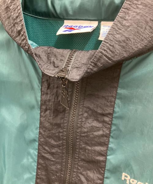 REEBOK（リーボック）REEBOK (リーボック) アノラックジャケット グリーン×ブルー サイズ:XLの古着・服飾アイテム