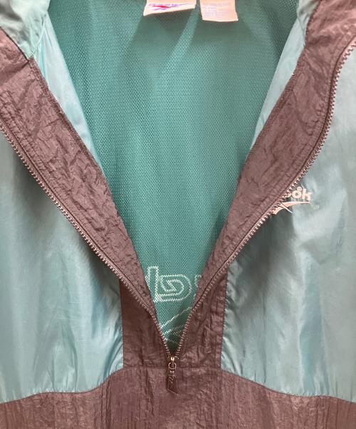 REEBOK（リーボック）REEBOK (リーボック) アノラックジャケット グリーン×ブルー サイズ:XLの古着・服飾アイテム