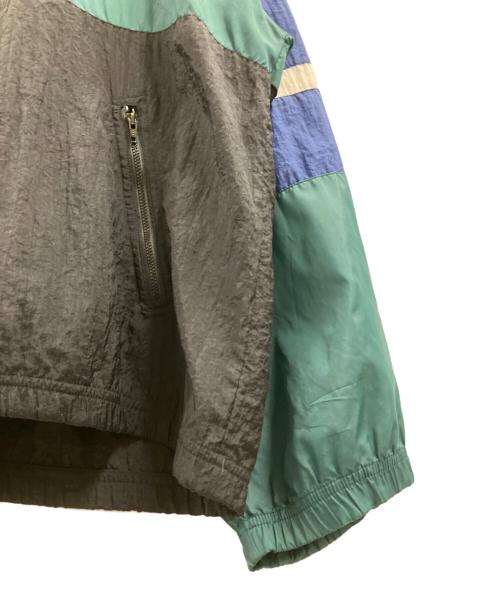 REEBOK（リーボック）REEBOK (リーボック) アノラックジャケット グリーン×ブルー サイズ:XLの古着・服飾アイテム