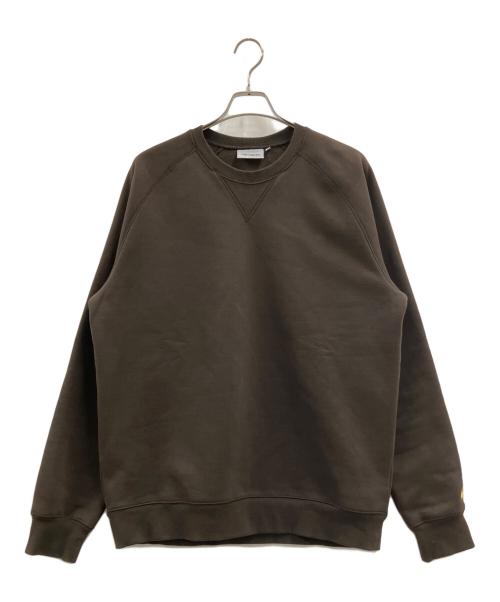 CarHartt（カーハート）CarHartt (カーハート) CHASE SWEAT ダークブラウン サイズ:XLの古着・服飾アイテム