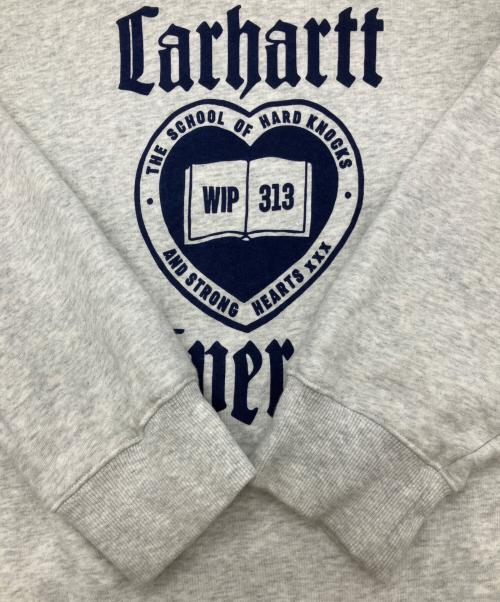 CarHartt（カーハート）CarHartt (カーハート) SCHOOL SWEATSHIRTS ライトグレー サイズ:Lの古着・服飾アイテム