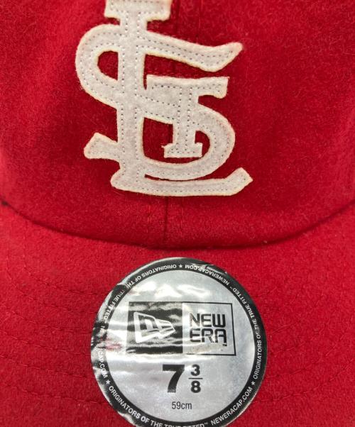 Cooperstown（クーパーズタウン）Cooperstown (クーパーズタウン) New Era (ニューエラ) Cooperstown×New Era　セントルイス・カージナルス クーパーズタウン　キャップ レッドの古着・服飾アイテム