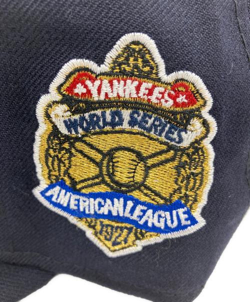 Cooperstown（クーパーズタウン）Cooperstown (クーパーズタウン) New Era (ニューエラ) Cooperstown×New Era　ニューヨーク・ヤンキース 1927 ワールドシリーズ　キャップ ネイビーの古着・服飾アイテム