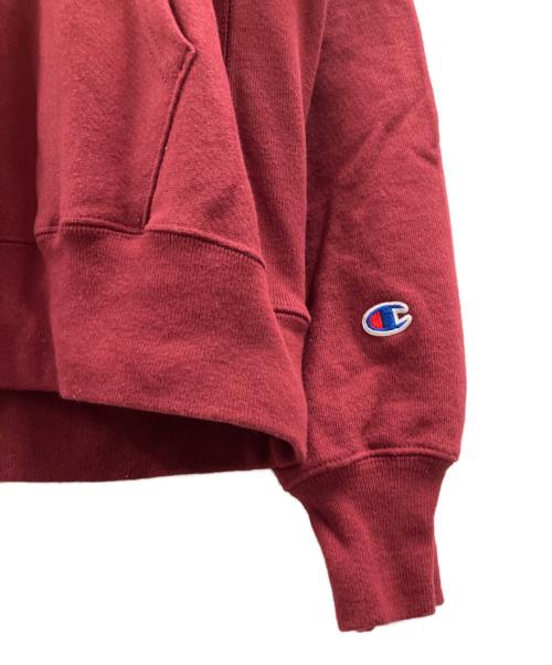 Champion REVERSE WEAVE（チャンピオン リバース ウィーブ）Champion REVERSE WEAVE (チャンピオン リバース ウィーブ) プルオーバーパーカー レッド サイズ:Lの古着・服飾アイテム