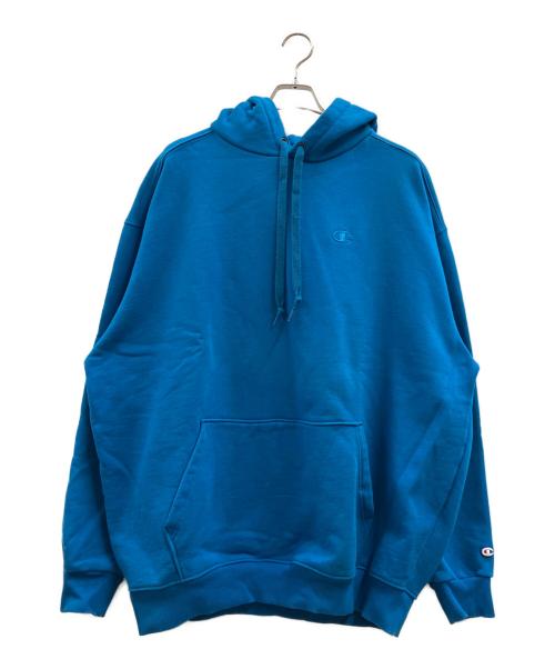 Champion（チャンピオン）Champion (チャンピオン) SUPER FLEECE HOODIE ブルー サイズ:XXLの古着・服飾アイテム