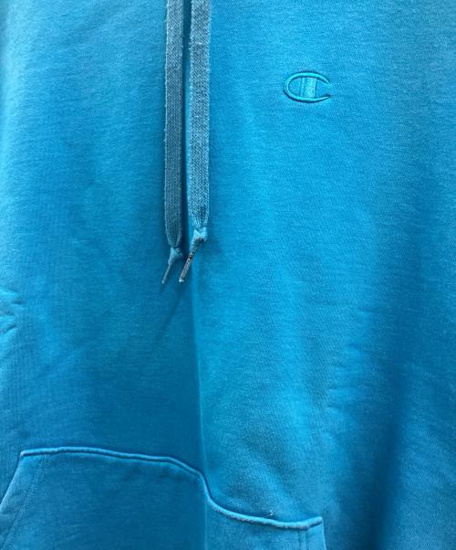 Champion（チャンピオン）Champion (チャンピオン) SUPER FLEECE HOODIE ブルー サイズ:XXLの古着・服飾アイテム