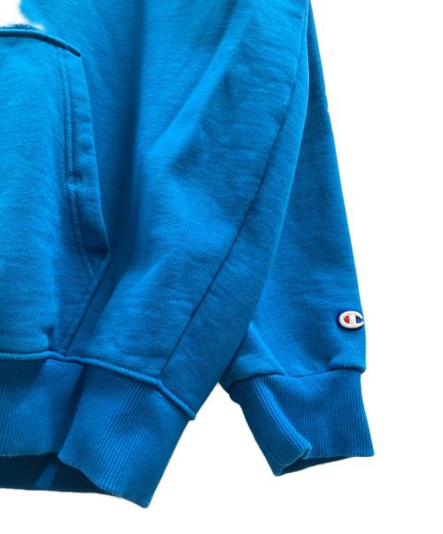 Champion（チャンピオン）Champion (チャンピオン) SUPER FLEECE HOODIE ブルー サイズ:XXLの古着・服飾アイテム