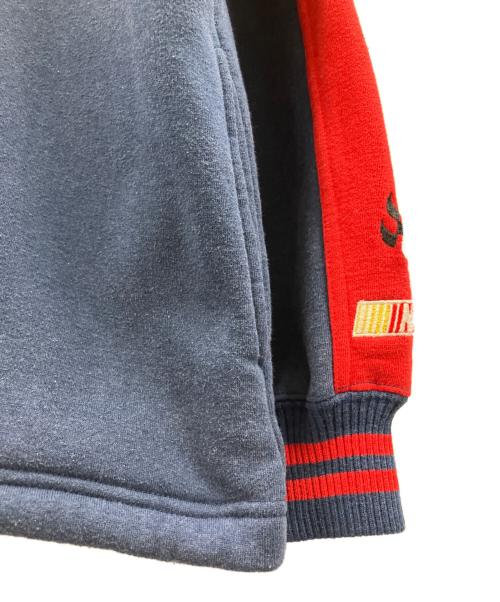 CHASE（チェイス）CHASE (チェイス) ハーフジップスウェット ネイビー×レッド サイズ:Lの古着・服飾アイテム