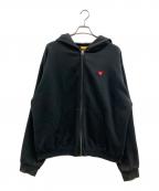 HUMAN MADEヒューマンメイド）の古着「HUMAN MADE　CLASSIC ZIP-UP SWEAT HOODIE」｜ブラック