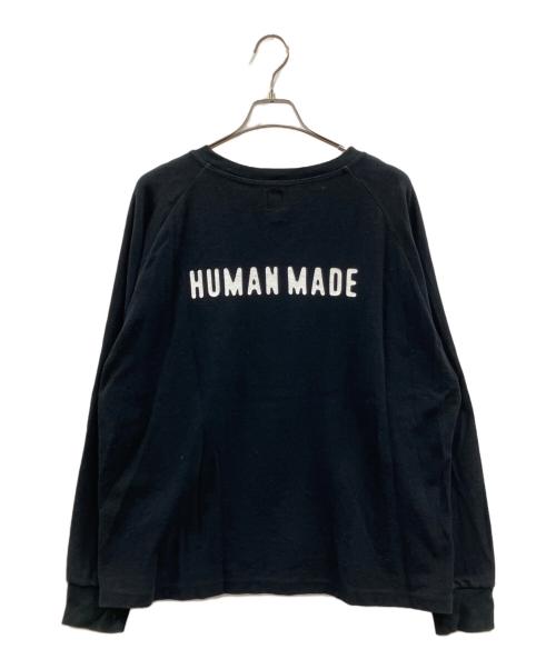 HUMAN MADE（ヒューマンメイド）HUMAN MADE (ヒューマンメイド) HUMAN MADE　L/S T-SHIRT ブラック サイズ:XXLの古着・服飾アイテム