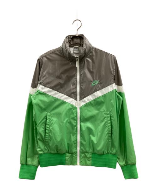 NIKE（ナイキ）NIKE (ナイキ) ナイロンジャケット グリーン×グレー サイズ:Lの古着・服飾アイテム