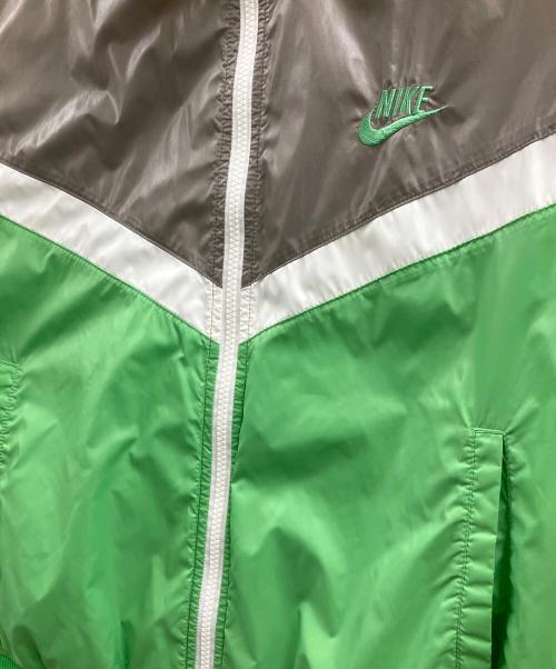 NIKE（ナイキ）NIKE (ナイキ) ナイロンジャケット グリーン×グレー サイズ:Lの古着・服飾アイテム