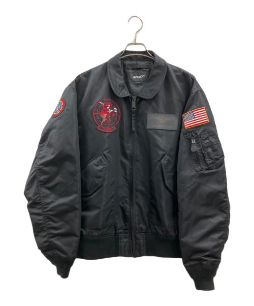 AVIREX（アヴィレックス）AVIREX (アヴィレックス) AVIREX　フライトジャケット ブラック サイズ:XLの古着・服飾アイテム