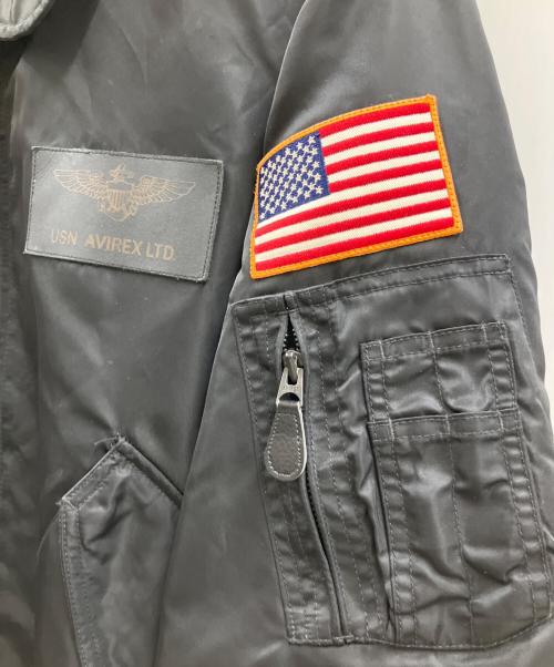 AVIREX（アヴィレックス）AVIREX (アヴィレックス) AVIREX　フライトジャケット ブラック サイズ:XLの古着・服飾アイテム