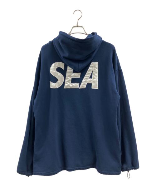 WIND AND SEA（ウィンダンシー）WIND AND SEA (ウィンダンシー) WIND AND SEA　SEA BIG ZIP HOODIE ネイビー サイズ:Sの古着・服飾アイテム