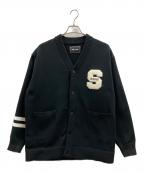 WIND AND SEAウィンダンシー）の古着「WIND AND SEA　厚手カーディガン」｜ブラック