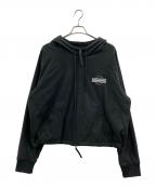WIND AND SEAウィンダンシー）の古着「WIND AND SEA　FLEECE ZIP UP HOODED SHIRT」｜ブラック