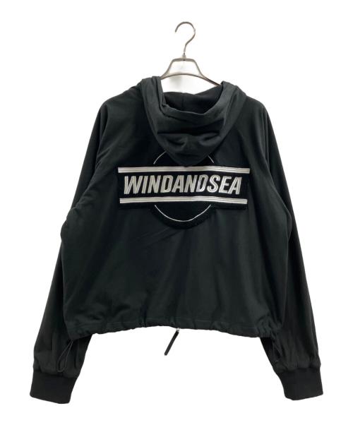 WIND AND SEA（ウィンダンシー）WIND AND SEA (ウィンダンシー) WIND AND SEA　FLEECE ZIP UP HOODED SHIRT ブラック サイズ:Lの古着・服飾アイテム