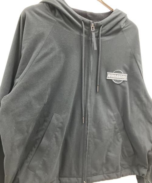 WIND AND SEA（ウィンダンシー）WIND AND SEA (ウィンダンシー) WIND AND SEA　FLEECE ZIP UP HOODED SHIRT ブラック サイズ:Lの古着・服飾アイテム