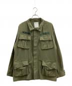 WIND AND SEAウィンダンシー）の古着「WIND AND SEA　Band Jungle Fatigue Jacket」｜オリーブ