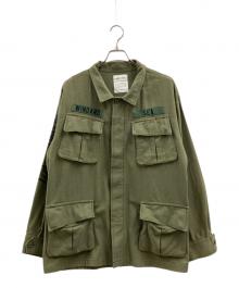 WIND AND SEA（ウィンダンシー）の古着「WIND AND SEA　Band Jungle Fatigue Jacket」｜オリーブ