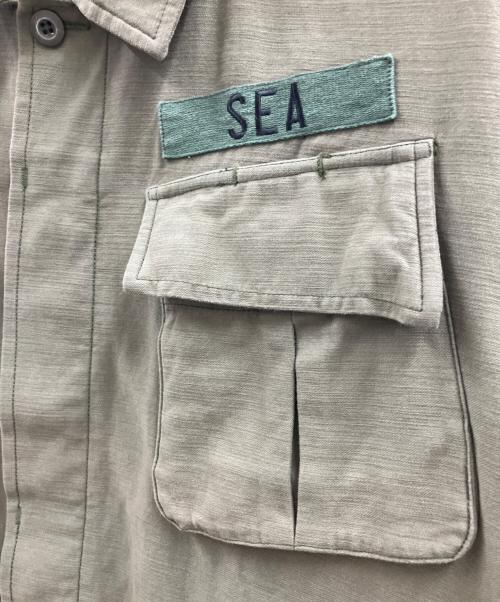 WIND AND SEA（ウィンダンシー）WIND AND SEA (ウィンダンシー) WIND AND SEA　Band Jungle Fatigue Jacket オリーブ サイズ:XLの古着・服飾アイテム