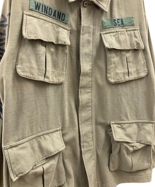WIND AND SEA（ウィンダンシー）WIND AND SEA (ウィンダンシー) WIND AND SEA　Band Jungle Fatigue Jacket オリーブ サイズ:XLの古着・服飾アイテム