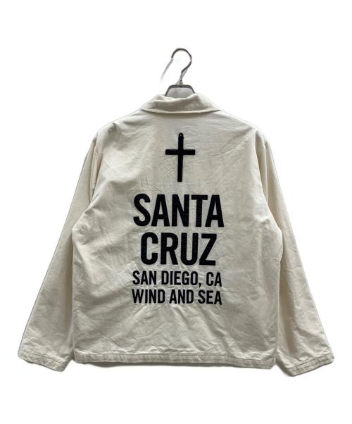 WIND AND SEA（ウィンダンシー）WIND AND SEA (ウィンダンシー) WIND AND SEA　SANTACRUZ DECK JACKET アイボリー サイズ:Lの古着・服飾アイテム