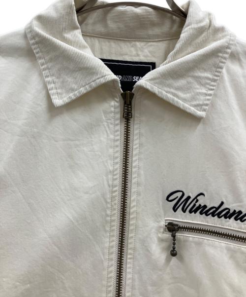 WIND AND SEA（ウィンダンシー）WIND AND SEA (ウィンダンシー) WIND AND SEA　SANTACRUZ DECK JACKET アイボリー サイズ:Lの古着・服飾アイテム