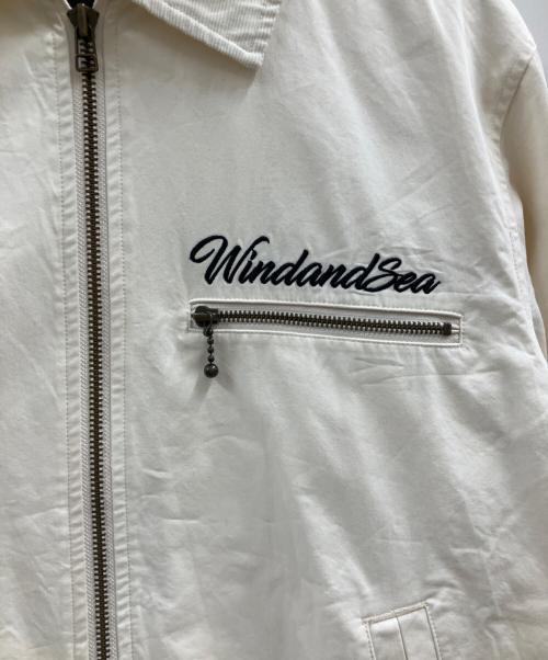 WIND AND SEA（ウィンダンシー）WIND AND SEA (ウィンダンシー) WIND AND SEA　SANTACRUZ DECK JACKET アイボリー サイズ:Lの古着・服飾アイテム