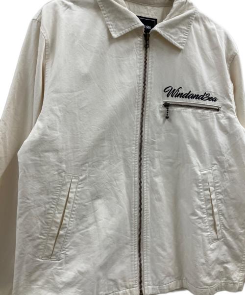 WIND AND SEA（ウィンダンシー）WIND AND SEA (ウィンダンシー) WIND AND SEA　SANTACRUZ DECK JACKET アイボリー サイズ:Lの古着・服飾アイテム