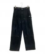 WIND AND SEAウィンダンシー）の古着「Wash Corduroy W Knee Pant」｜ブラック