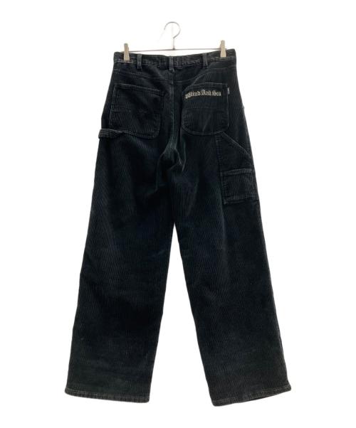 WIND AND SEA（ウィンダンシー）WIND AND SEA (ウィンダンシー) Wash Corduroy W Knee Pant ブラック サイズ:Mの古着・服飾アイテム