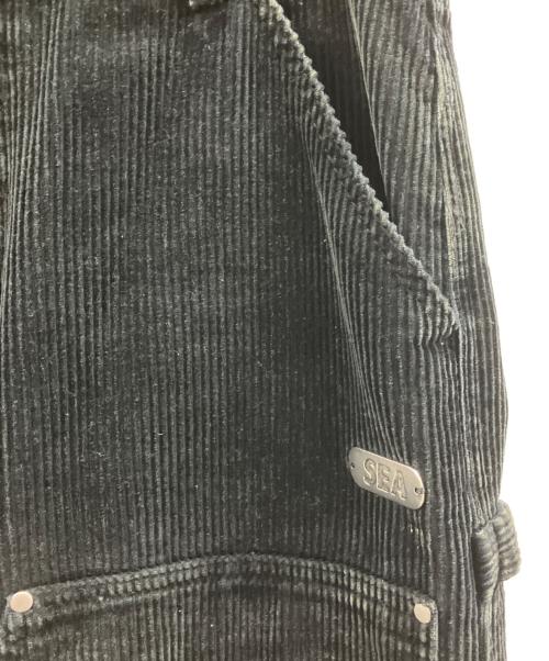 WIND AND SEA（ウィンダンシー）WIND AND SEA (ウィンダンシー) Wash Corduroy W Knee Pant ブラック サイズ:Mの古着・服飾アイテム