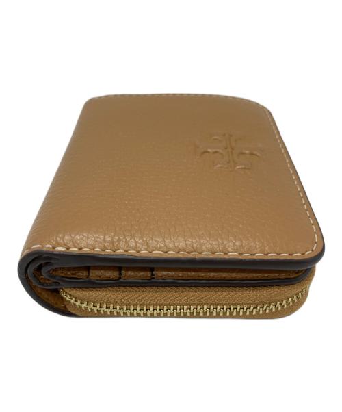 TORY BURCH（トリーバーチ）TORY BURCH (トリーバーチ) TORY BURCH　2つ折り財布 ベージュの古着・服飾アイテム