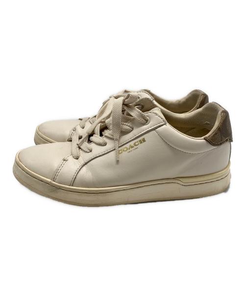 COACH（コーチ）COACH (コーチ) COACH　ローカットスニーカー ベージュ サイズ:23ｃｍの古着・服飾アイテム