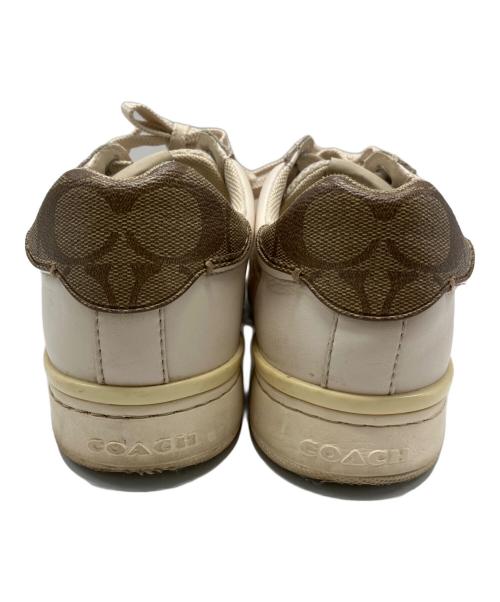 COACH（コーチ）COACH (コーチ) COACH　ローカットスニーカー ベージュ サイズ:23ｃｍの古着・服飾アイテム