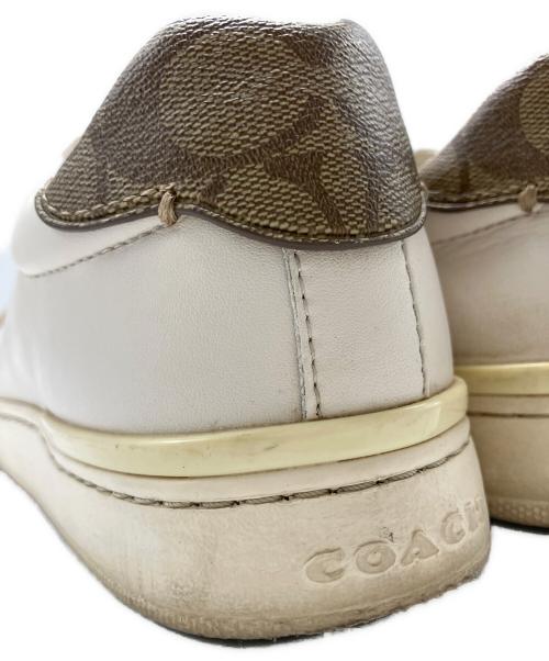 COACH（コーチ）COACH (コーチ) COACH　ローカットスニーカー ベージュ サイズ:23ｃｍの古着・服飾アイテム