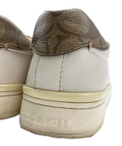 COACH（コーチ）COACH (コーチ) COACH　ローカットスニーカー ベージュ サイズ:23ｃｍの古着・服飾アイテム
