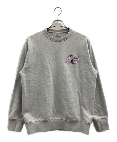 PALACE（パレス）PALACE (パレス) PALACE GATED COMMUNITY CREW グレー サイズ:Mの古着・服飾アイテム
