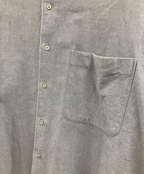 Graphpaper（グラフペーパー）Graphpaper (グラフペーパー) Oxford Oversized Band Collar Shirt グレー サイズ:FREEの古着・服飾アイテム