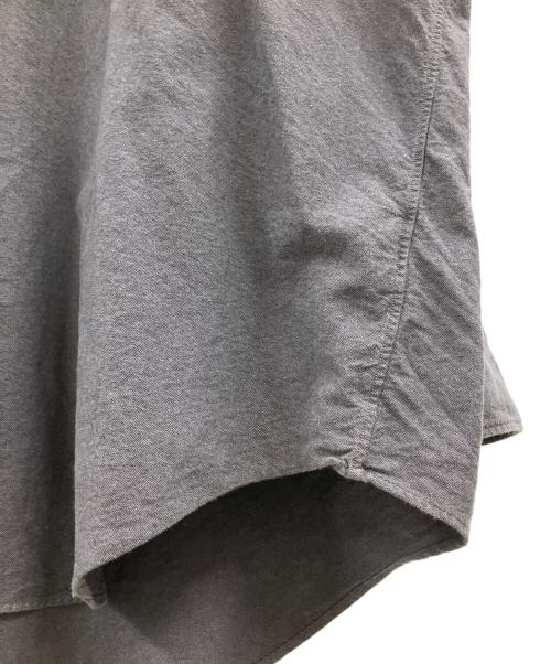 Graphpaper（グラフペーパー）Graphpaper (グラフペーパー) Oxford Oversized Band Collar Shirt グレー サイズ:FREEの古着・服飾アイテム