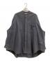 Graphpaper（グラフペーパー）の古着「Oxford Oversized Band Collar Shirt」｜グレー