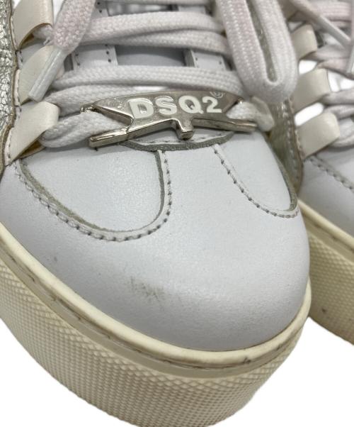 DSQUARED2（ディースクエアード）DSQUARED2 (ディースクエアード) DSQUARED2 スニーカー ホワイト サイズ:.36の古着・服飾アイテム