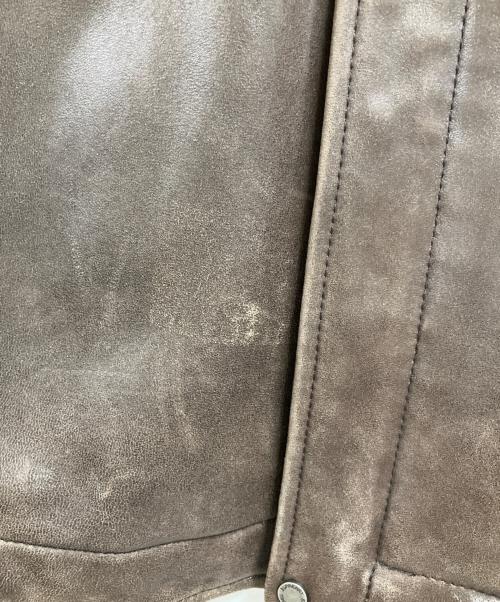 BURBERRY BLACK LABEL（バーバリーブラックレーベル）BURBERRY BLACK LABEL (バーバリーブラックレーベル) BURBERRY BLACK LABEL　レザージャケット ブラウン サイズ:Lの古着・服飾アイテム