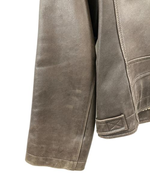 BURBERRY BLACK LABEL（バーバリーブラックレーベル）BURBERRY BLACK LABEL (バーバリーブラックレーベル) BURBERRY BLACK LABEL　レザージャケット ブラウン サイズ:Lの古着・服飾アイテム