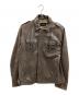 BURBERRY BLACK LABEL（バーバリーブラックレーベル）の古着「BURBERRY BLACK LABEL　レザージャケット」｜ブラウン