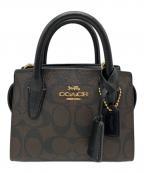 COACHコーチ）の古着「COACH　アンドレア ミニ キャリーオール」｜ダークブラウン