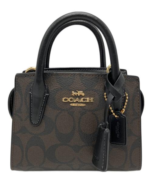 COACH（コーチ）COACH (コーチ) COACH　アンドレア ミニ キャリーオール ダークブラウンの古着・服飾アイテム